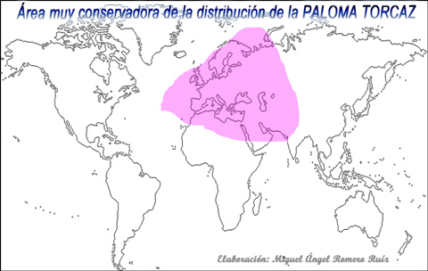 distribucion de la paloma torcaz