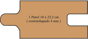 1 figura  de 10 x 22,5 cm