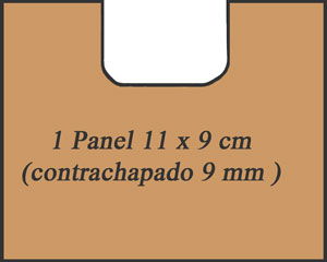 1 figura  de 11 x 9 cm