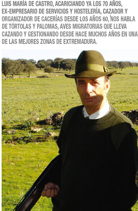 entrevista a un cazador profesional de tortolas en extremadura